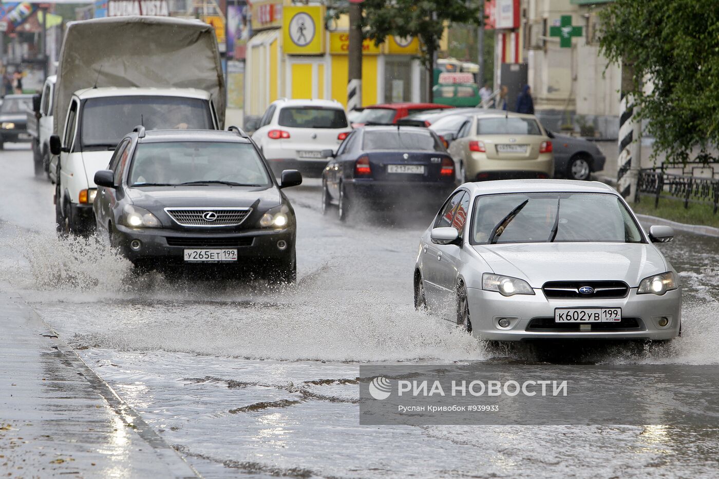 Последствия ливневых дождей в Москве