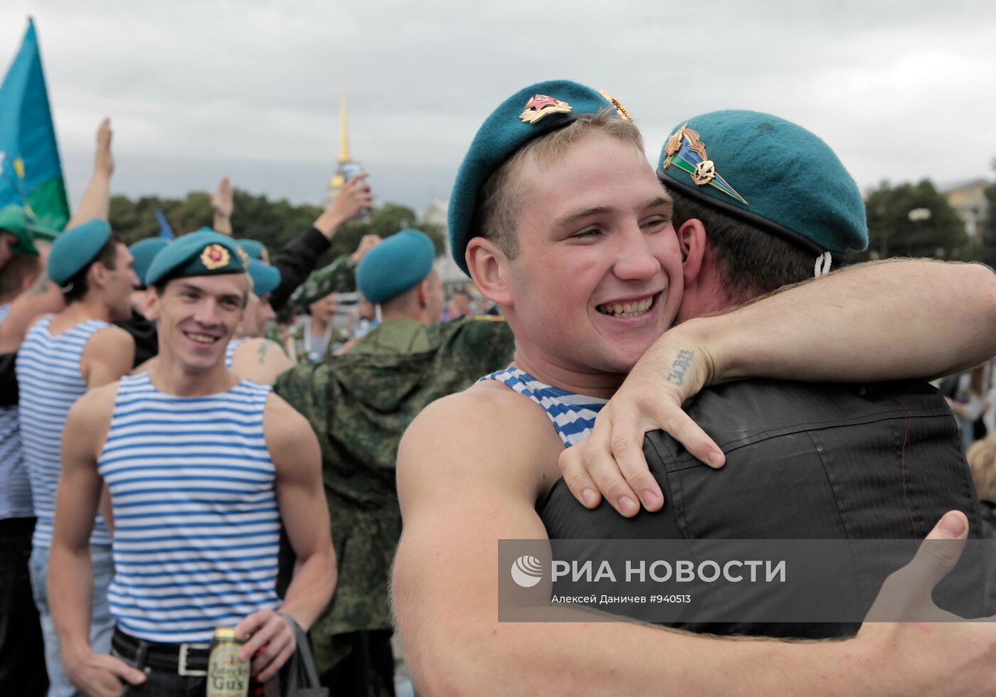 Празднование Дня Воздушно-десантных войск в Санкт-Петербурге