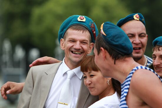 Празднование Дня Воздушно-десантных войск в Москве