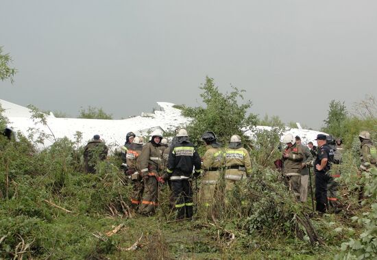 Аварийная посадка самолета Ан-24 в Благовещенске