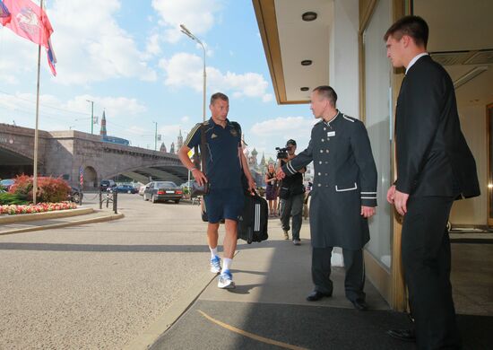 Футбол. Сбор национальной команды в Москве