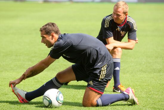 Футбол. Тренировка сборной России