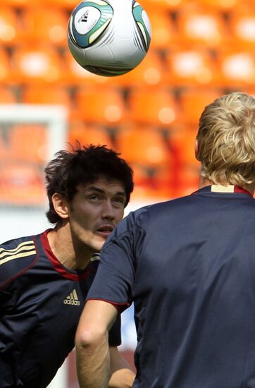 Футбол. Тренировка сборной России