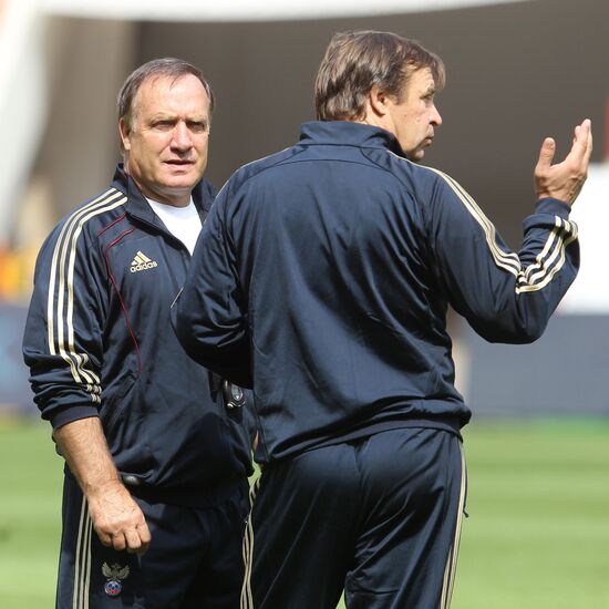 Футбол. Тренировка сборной России