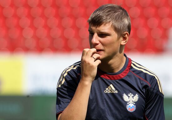 Футбол. Тренировка сборной России