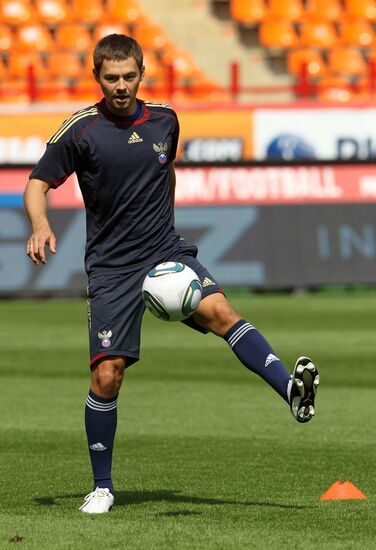 Футбол. Тренировка сборной России