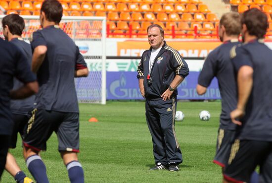 Футбол. Тренировка сборной России