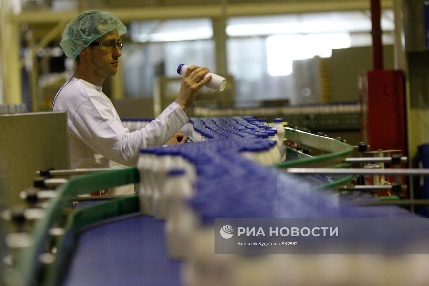 Работа завода Danone-Юнимилк в Московской области