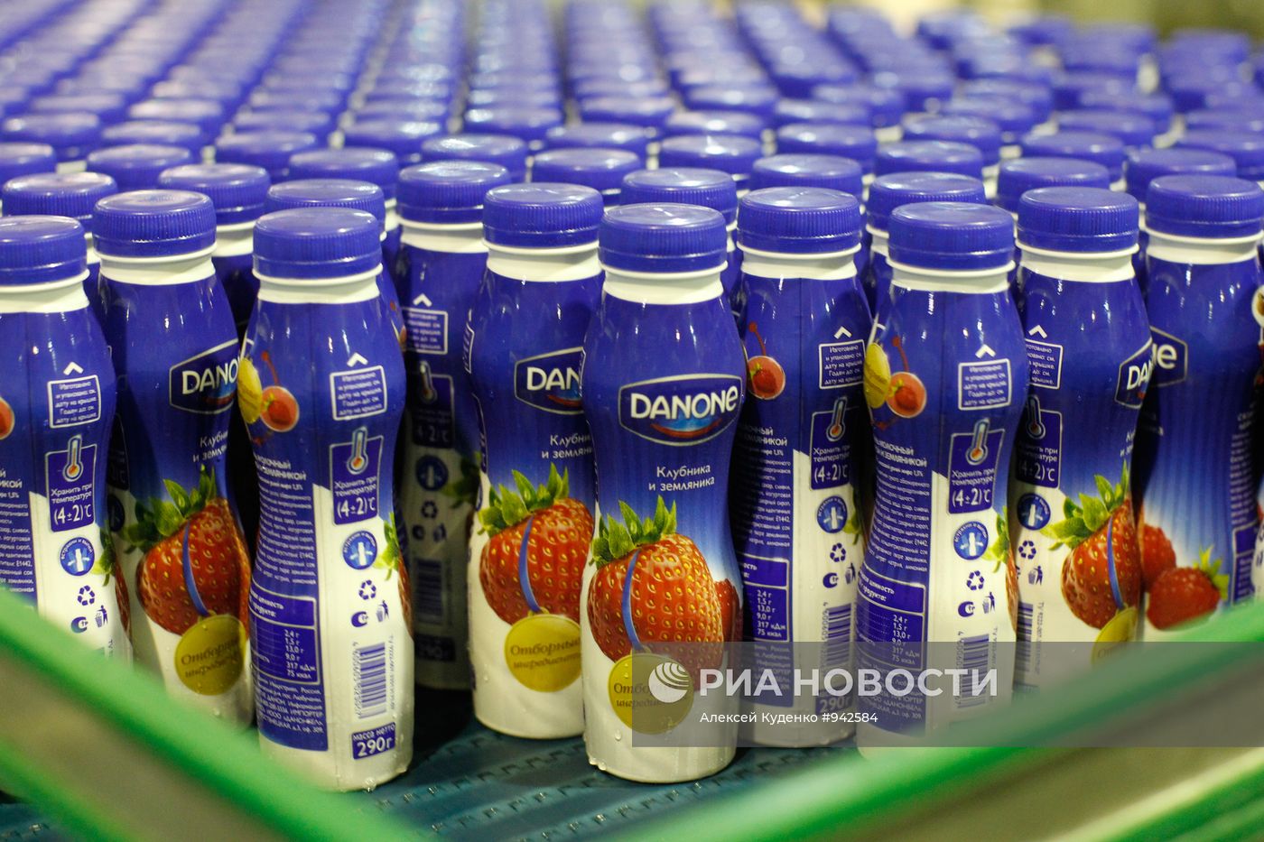 Работа завода Danone-Юнимилк в Московской области