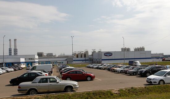 Работа завода Danone-Юнимилк в Московской области