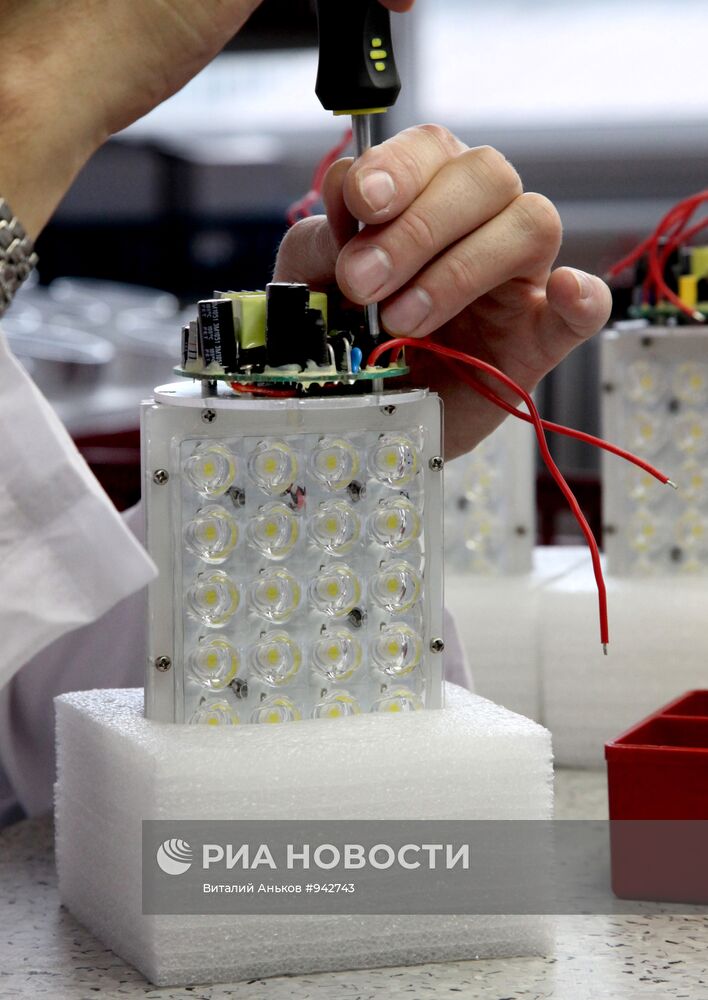 Производство светодиодных ламп на заводе "Дальприбор"