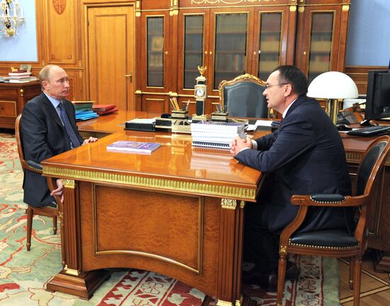 Встреча Владимира Путина с Николаем Федоровым