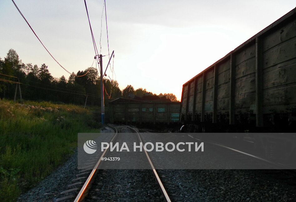Столкновение грузовых поездов в Челябинской области