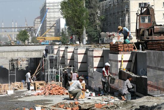 Реконструкция проспекта Ахмада Кадырова в Грозном