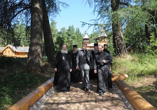 Посещение Владимиром Путиным Валаамского монастыря