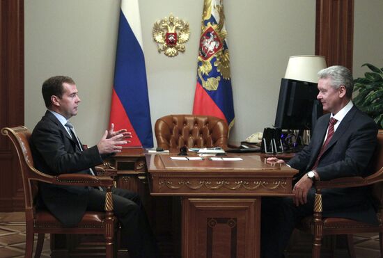 Д.Медведев встретился с С.Собяниным в Сочи