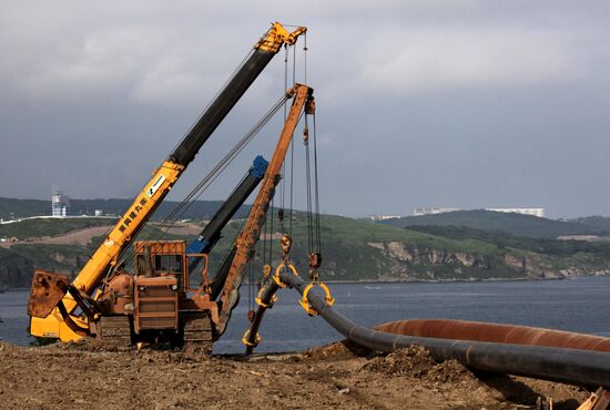 Завершается строительство газопровода от ГРС на остров Русский