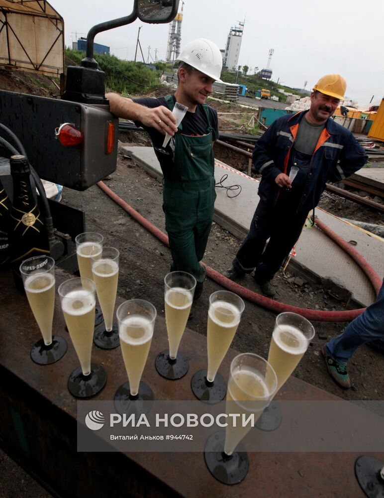 Завершен этап строительства газопровода от ГРС на остров Русский