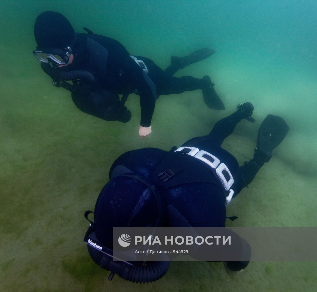 Учебно-методические сборы водолазов-взрывников на Байкале