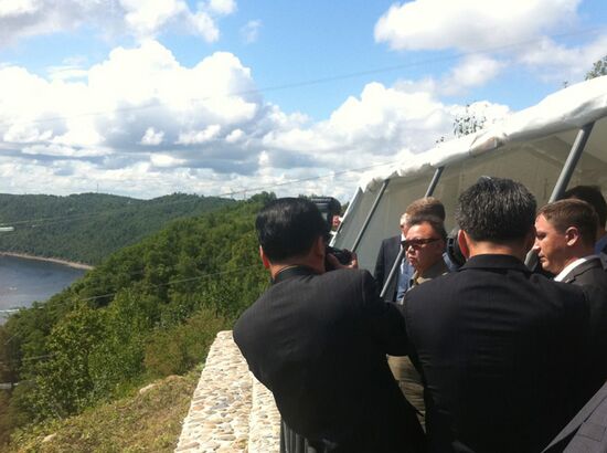 Северокорейский лидер Ким Чен Ир в Приамурье