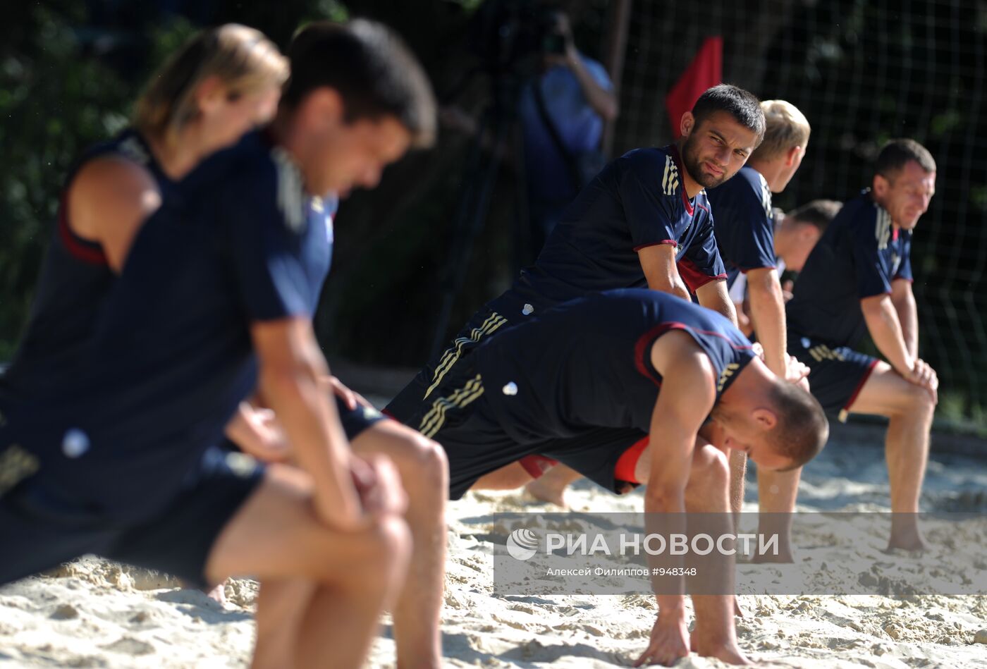 Пляжный футбол. Тренировка сборной России
