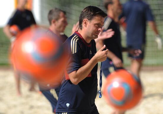 Пляжный футбол. Тренировка сборной России