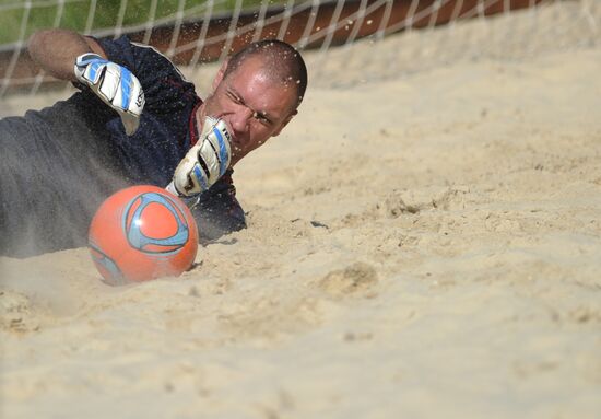 Пляжный футбол. Тренировка сборной России