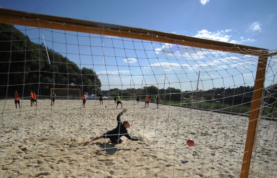 Пляжный футбол. Тренировка сборной России