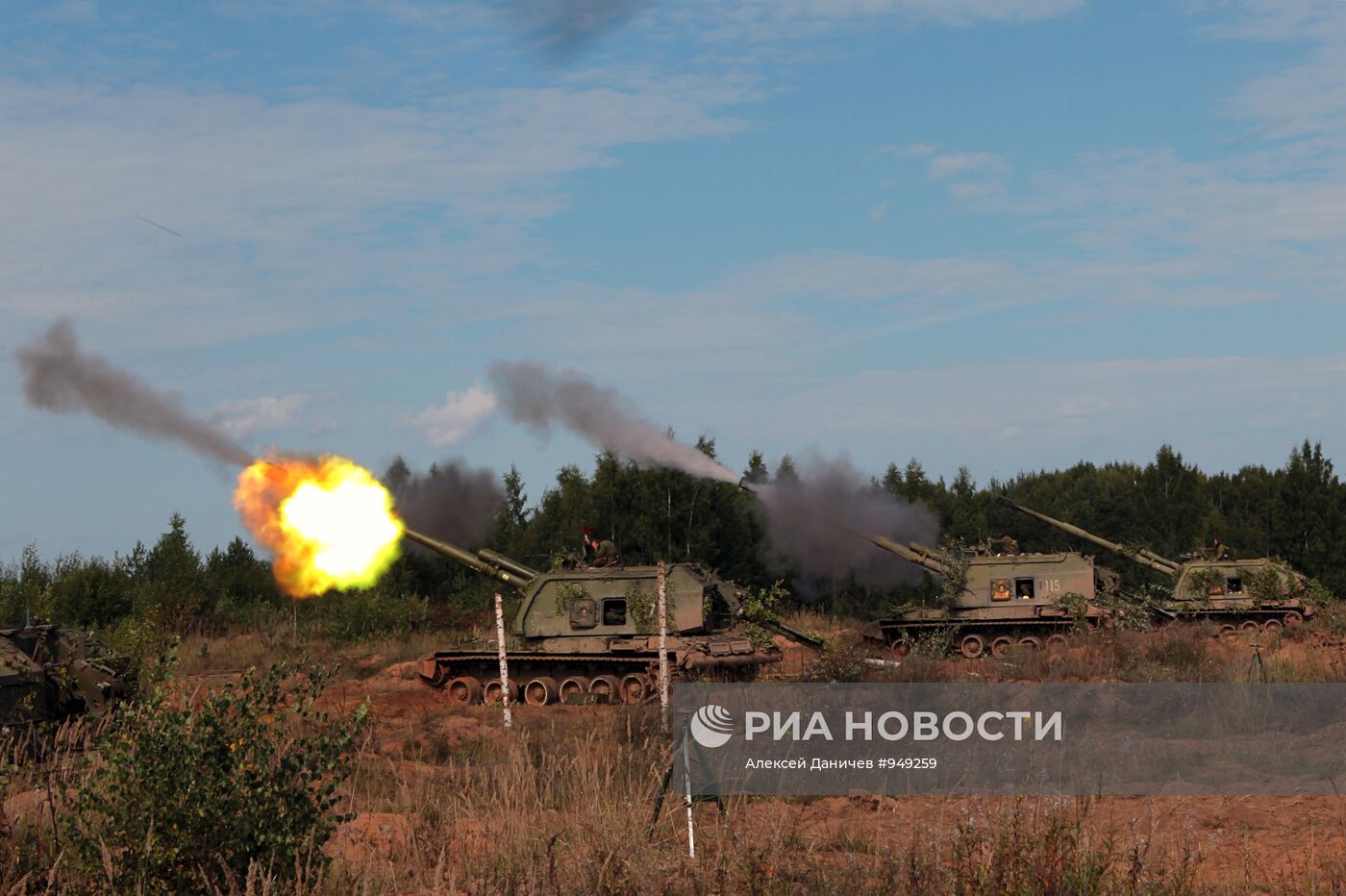 Артиллерийские учения в Ленинградской области