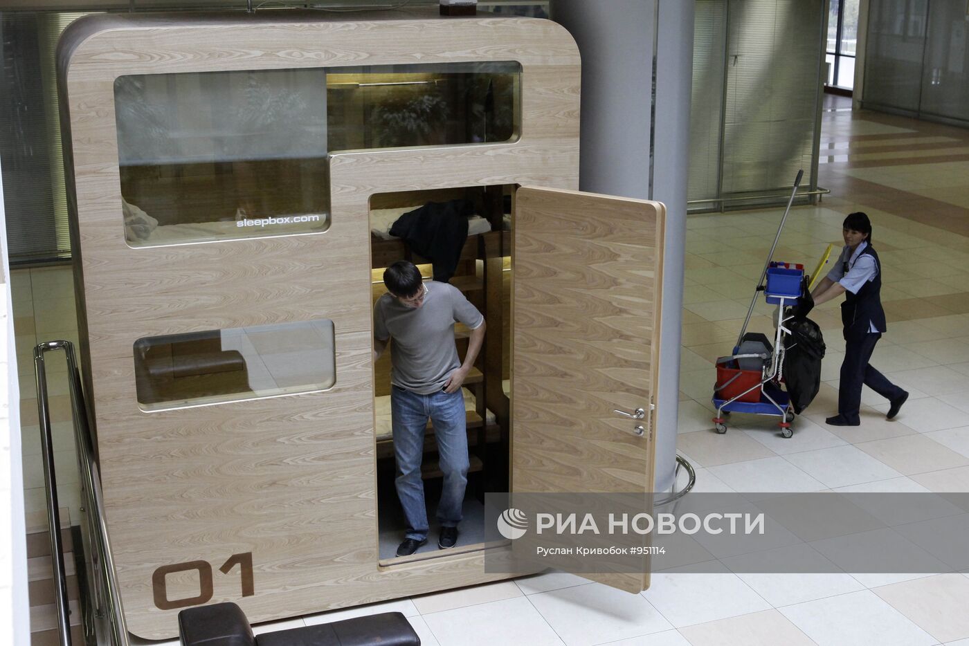 Капсулы отдыха "Sleepbox" установлены в аэропорту Шереметьево