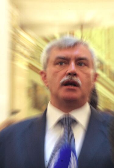 Георгий Полтавченко утвержден на пост губернатора Санкт-Петербур