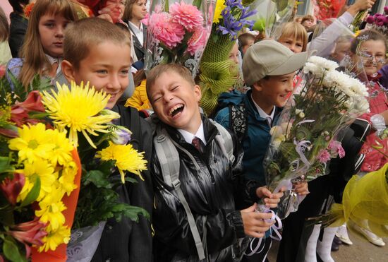 День знаний в российских школах