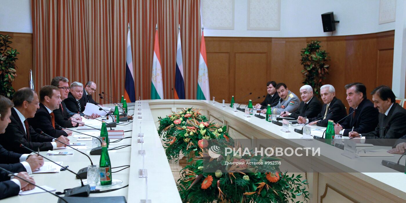 Официальный визит Д. Медведева в Таджикистан