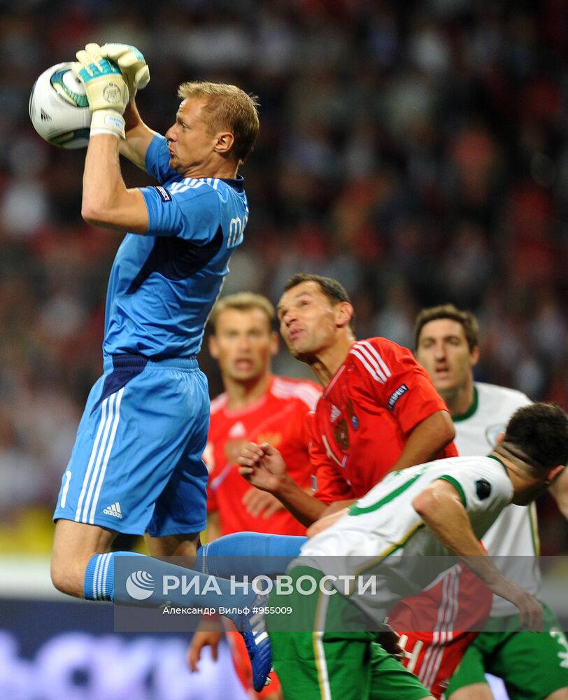 Футбол. Отборочный турнир ЕВРО-2012. Матч Россия – Ирландия