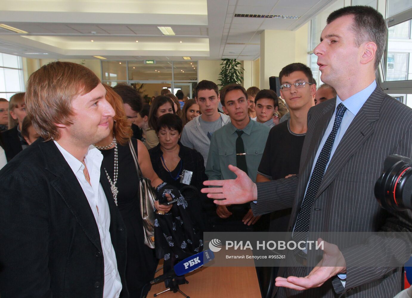 Михаил Прохоров выступил перед студентами МГУ