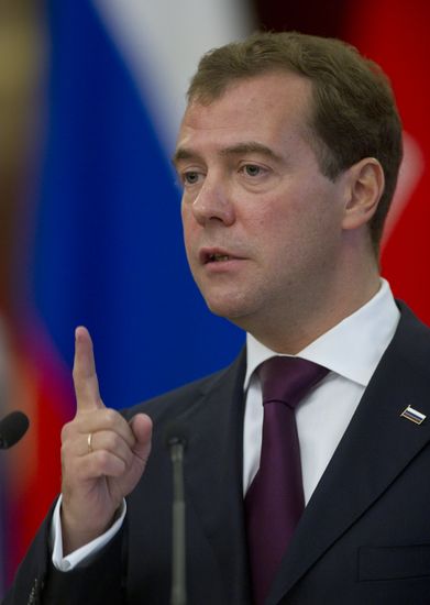 Президент РФ Д.Медведев