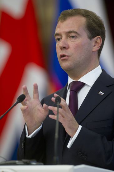 Президент РФ Д.Медведев