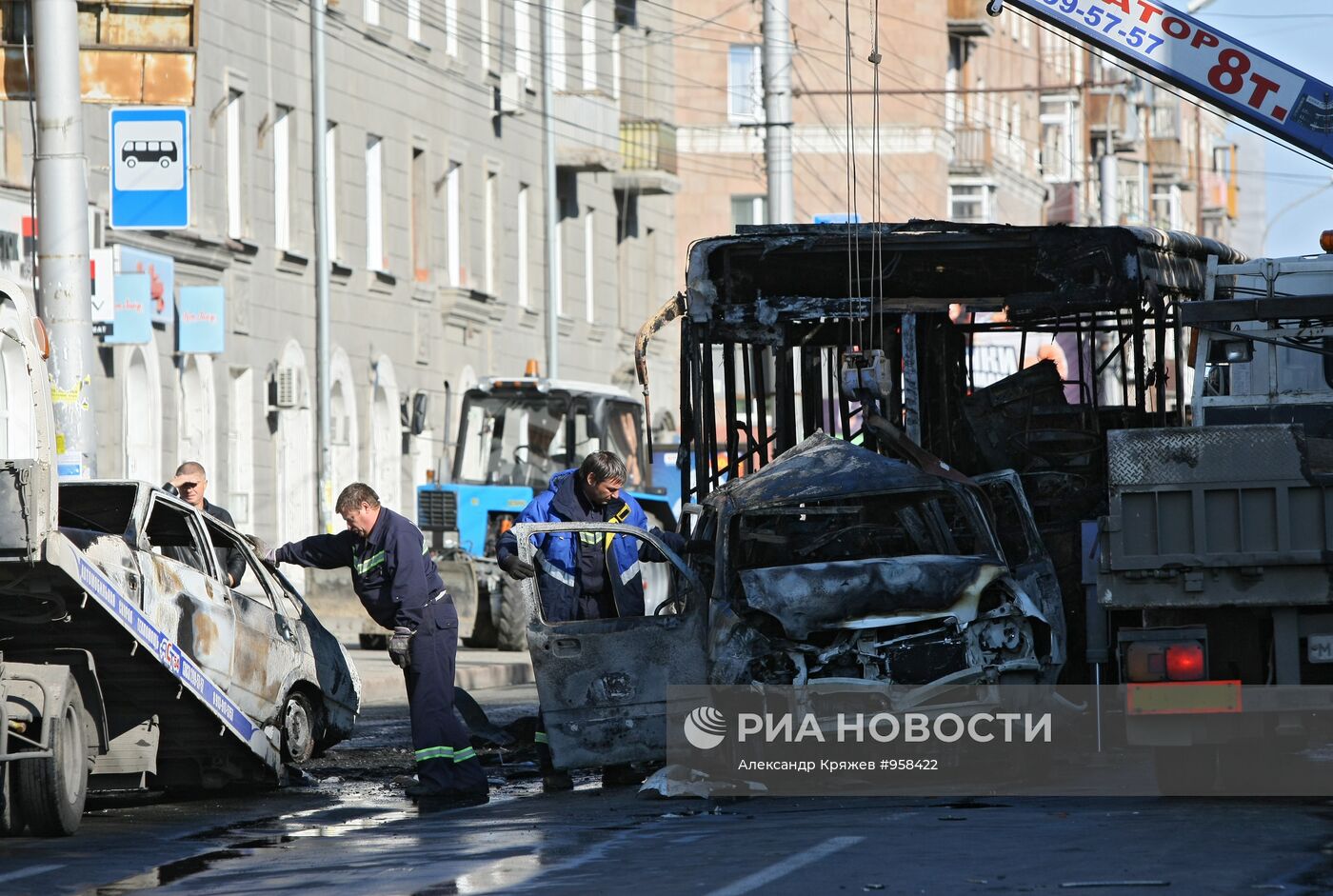 ДТП на площади Калинина в Новосибирске