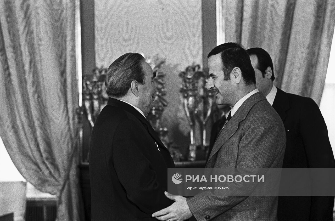 Л.И. Брежнев и Х.Асад