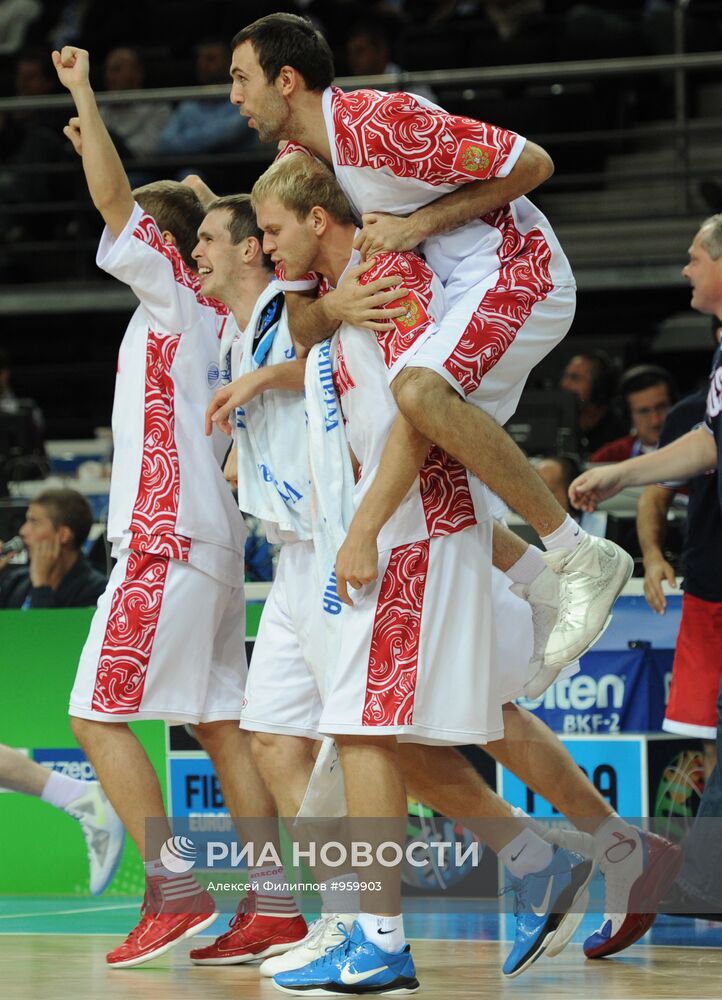Баскетбол. Чемпионат Европы. Матч Россия - Сербия