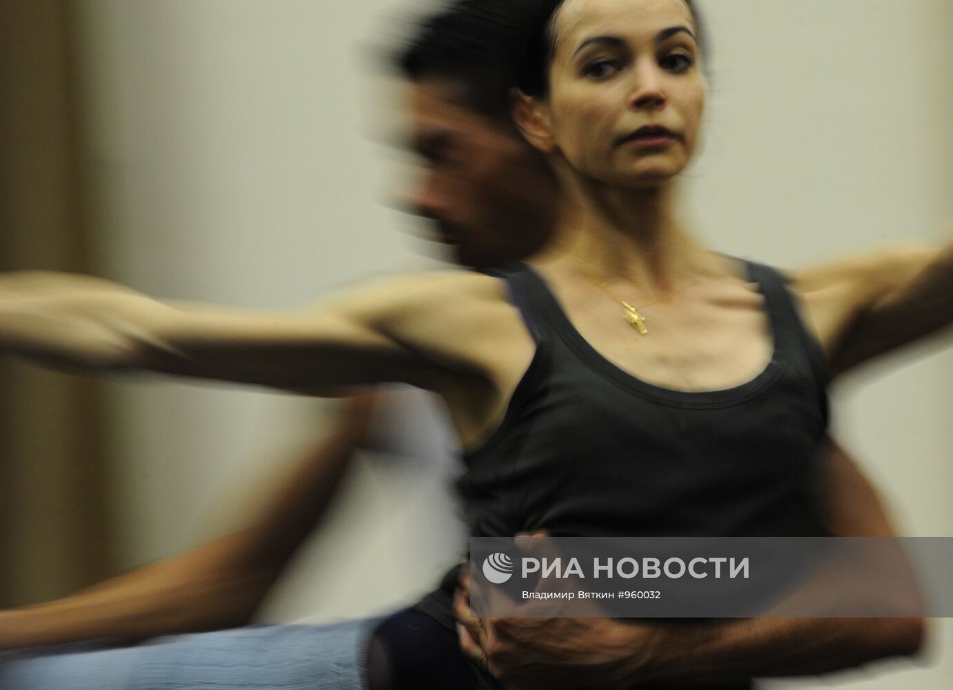 Репетиция Д.Вишневой перед концертом "Звезды балета XXI века"