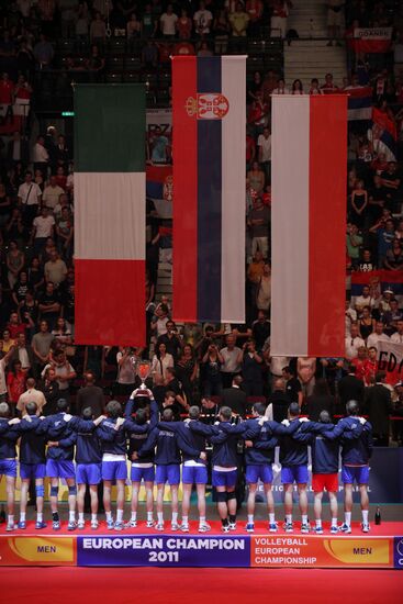 Волейбол. Чемпионат Европы. Финал. Италия - Сербия