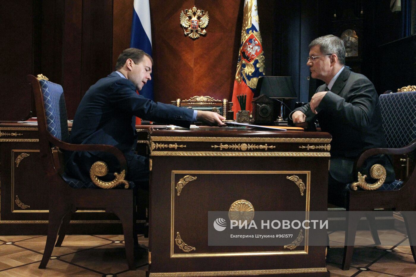 Встреча Д. Медведева с Ю. Чайкой