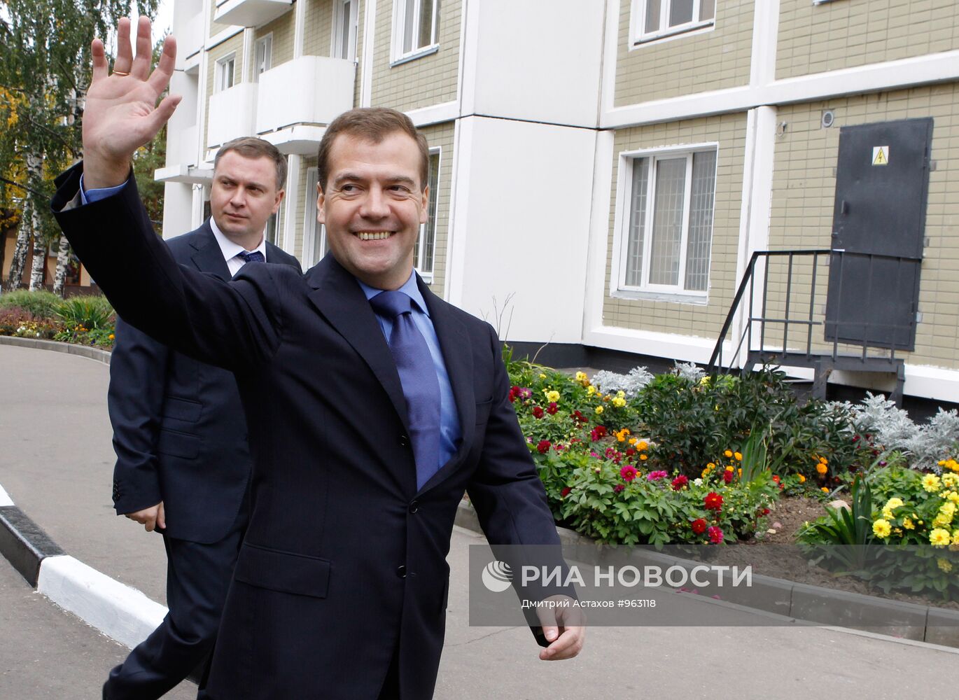 Посещение Д. Медведевым студенческого городка РУДН