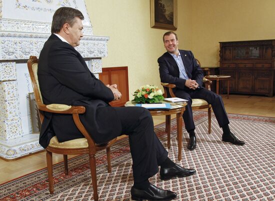 Д.Медведев и В.Янукович