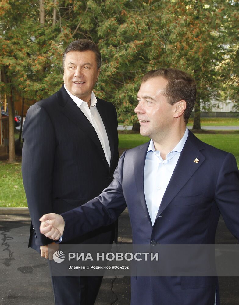 Д.Медведев и В.Янукович