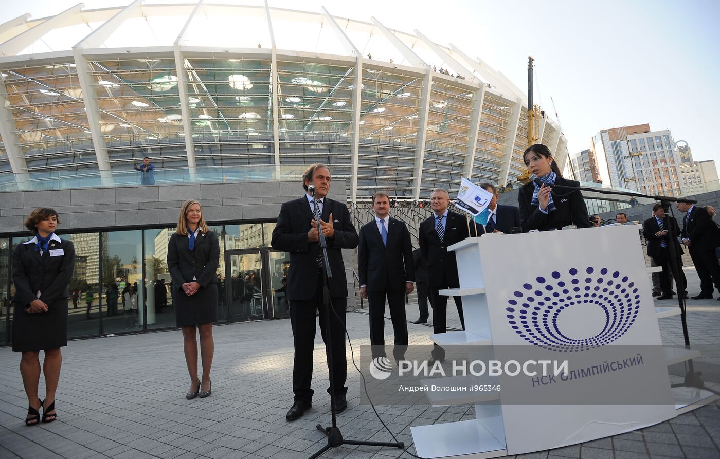 Визит на Украину президента УЕФА Мишеля Платини