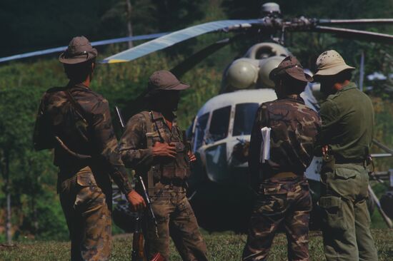 Бойцы СФНО Никарагуа