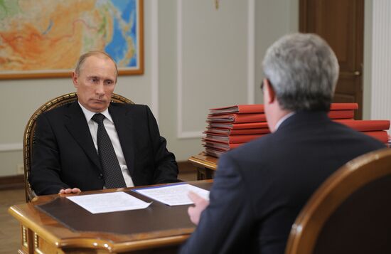 В.Путин провел встречу с В.Гайзером