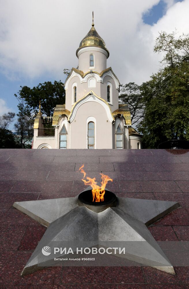 Во Владивостоке вновь зажегся Вечный огонь